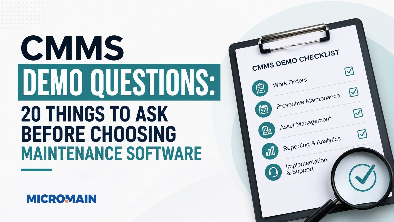 CMMS Demo Questions