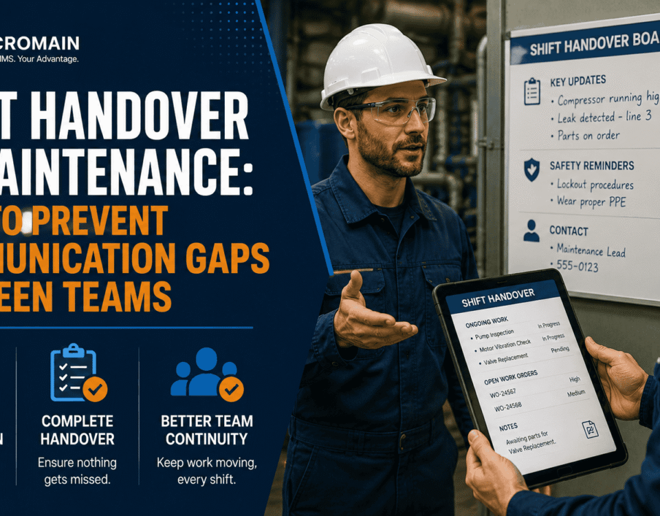 Shift handover in maintenance